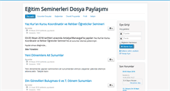 Desktop Screenshot of egitimsemineri.org